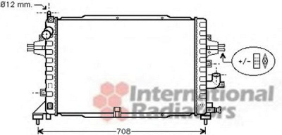 VAN WEZEL 37002383 -  Радиатор, охлаждение двигателя